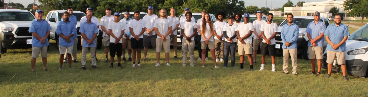 Photo of the whole Richardson TX pool service team.